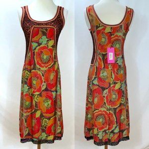 Save The Queen Mixed Fabrics Knit Dress Size S - image 1